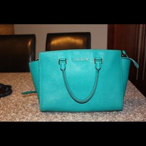 Michael Kors Selma Medium Saffiano Leather Satchel